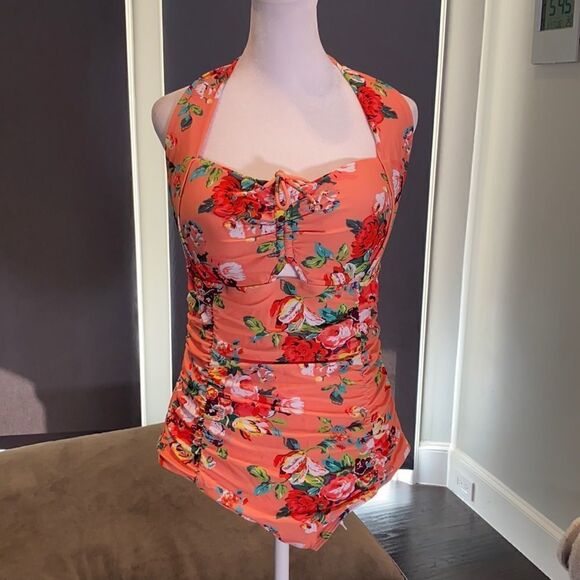 Women’s One Piece Tummy Control Bathers Swimsuit Size M NWT - Picture 2 of 16